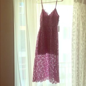 ASTR midi lace dress